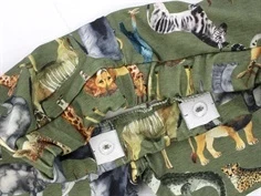 Name It oil green dyreprint sweatshorts